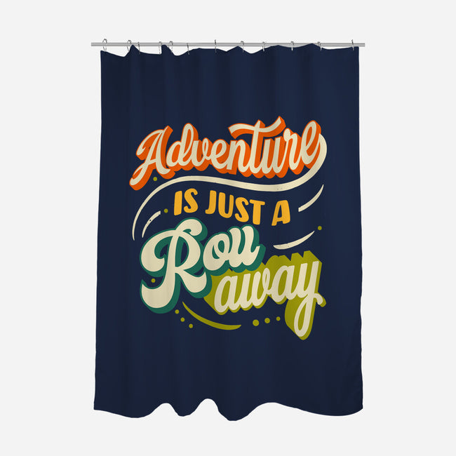 Adventure Is Just A Roll Away-none polyester shower curtain-ShirtGoblin