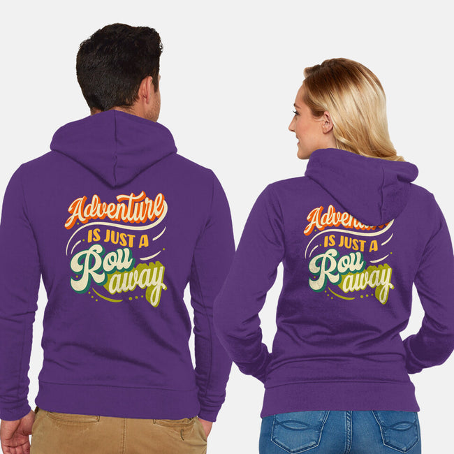 Adventure Is Just A Roll Away-unisex zip-up sweatshirt-ShirtGoblin