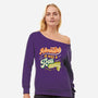 Adventure Is Just A Roll Away-womens off shoulder sweatshirt-ShirtGoblin