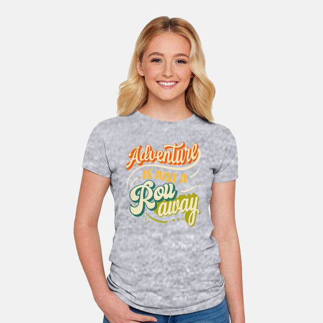 Adventure Is Just A Roll Away-womens fitted tee-ShirtGoblin