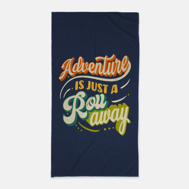 Adventure Is Just A Roll Away-none beach towel-ShirtGoblin