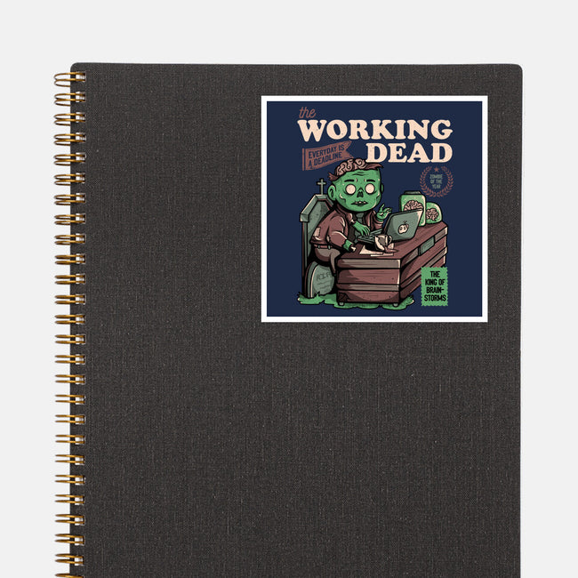 The Working Dead-none glossy sticker-eduely