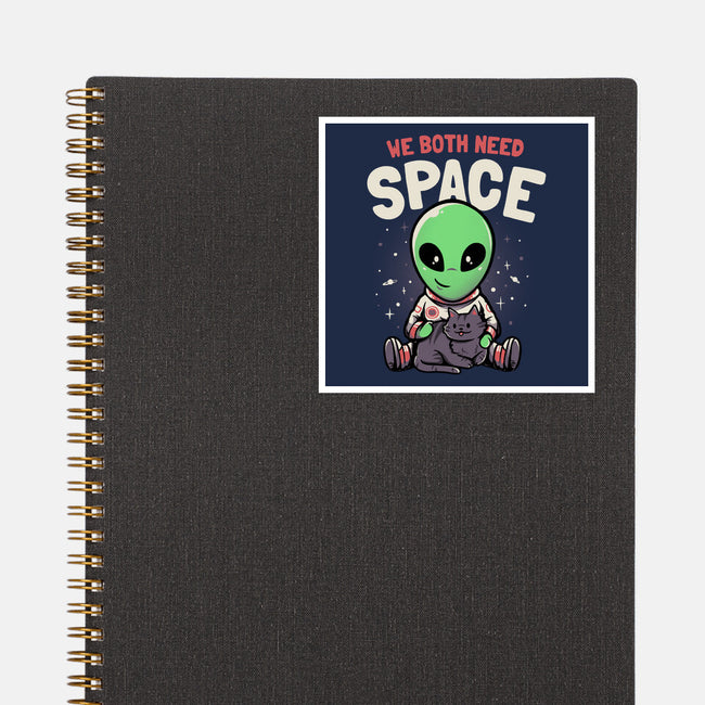 We Both Need Space-none glossy sticker-eduely