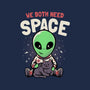 We Both Need Space-none adjustable tote-eduely