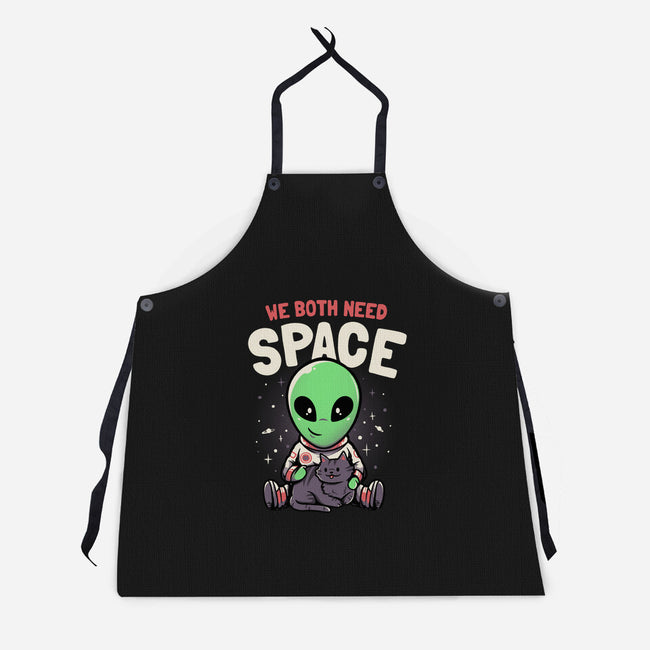 We Both Need Space-unisex kitchen apron-eduely