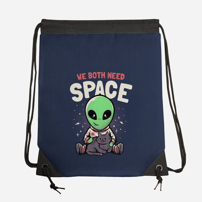 We Both Need Space-none drawstring bag-eduely