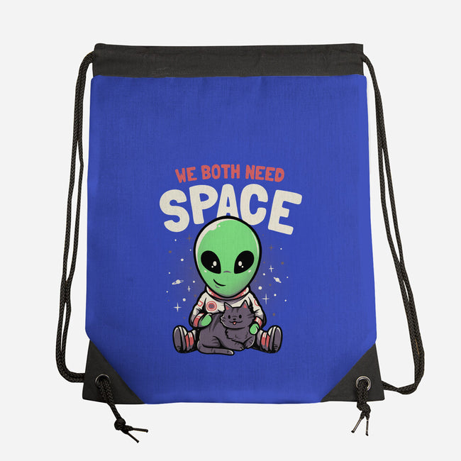 We Both Need Space-none drawstring bag-eduely