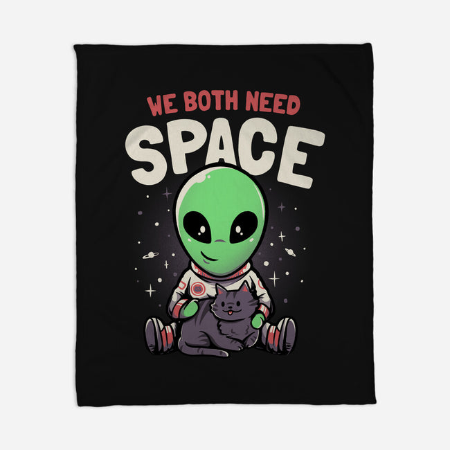 We Both Need Space-none fleece blanket-eduely