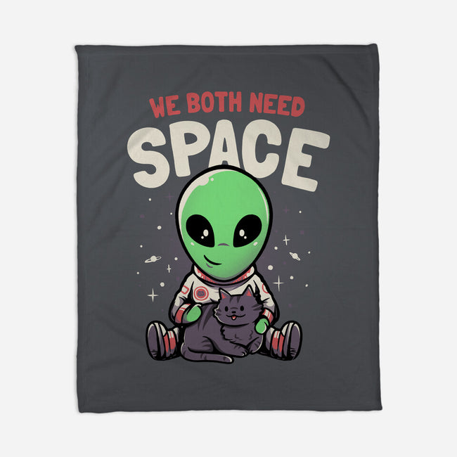 We Both Need Space-none fleece blanket-eduely