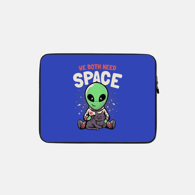 We Both Need Space-none zippered laptop sleeve-eduely