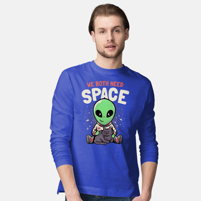 We Both Need Space-mens long sleeved tee-eduely
