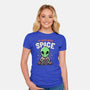 We Both Need Space-womens fitted tee-eduely