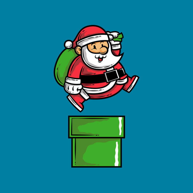Santa Jumps-none glossy sticker-krisren28