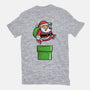 Santa Jumps-womens fitted tee-krisren28