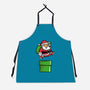 Santa Jumps-unisex kitchen apron-krisren28
