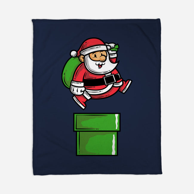 Santa Jumps-none fleece blanket-krisren28