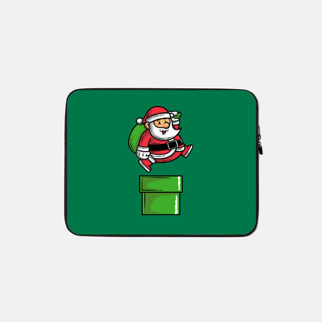 Santa Jumps-none zippered laptop sleeve-krisren28