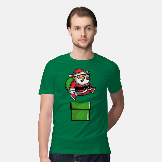 Santa Jumps-mens premium tee-krisren28