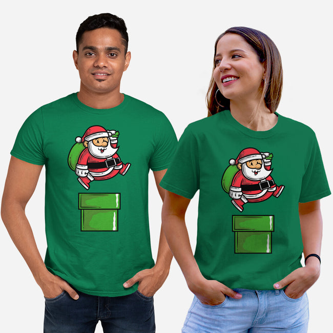 Santa Jumps-unisex basic tee-krisren28