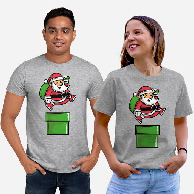 Santa Jumps-unisex basic tee-krisren28