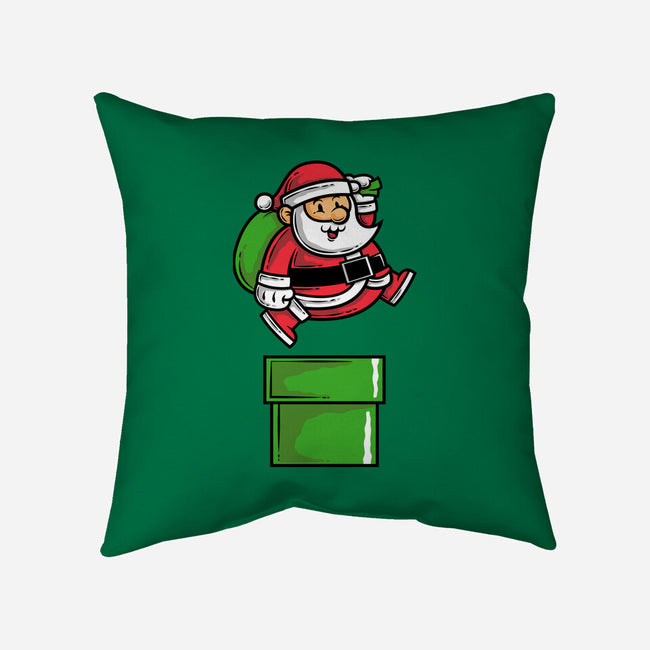 Santa Jumps-none removable cover w insert throw pillow-krisren28