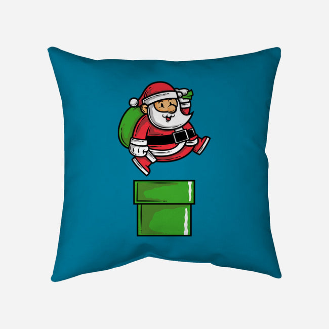 Santa Jumps-none removable cover throw pillow-krisren28