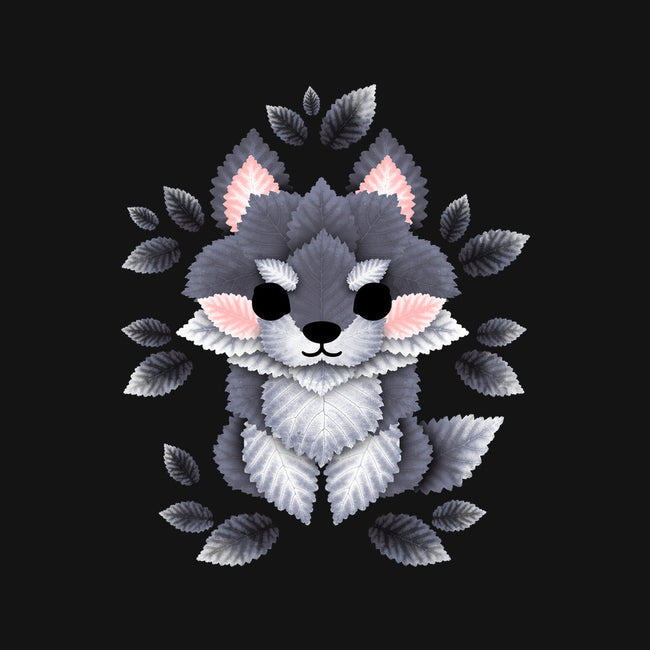 Little Wolf Of Leaves-none removable cover w insert throw pillow-NemiMakeit