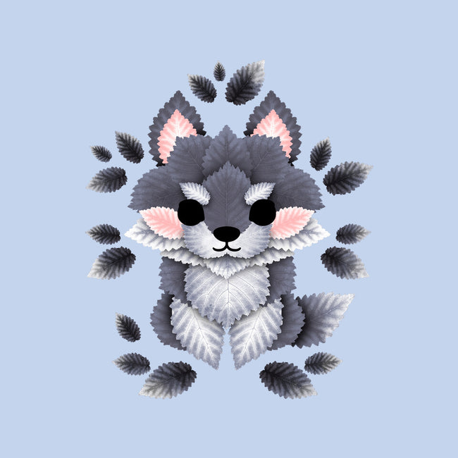 Little Wolf Of Leaves-none removable cover w insert throw pillow-NemiMakeit