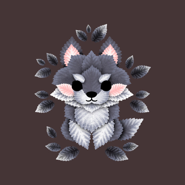 Little Wolf Of Leaves-none removable cover w insert throw pillow-NemiMakeit