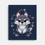 Little Wolf Of Leaves-none stretched canvas-NemiMakeit