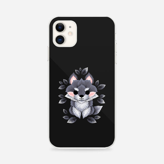 Little Wolf Of Leaves-iphone snap phone case-NemiMakeit