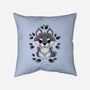 Little Wolf Of Leaves-none removable cover w insert throw pillow-NemiMakeit