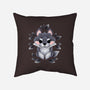 Little Wolf Of Leaves-none removable cover w insert throw pillow-NemiMakeit