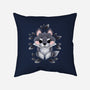 Little Wolf Of Leaves-none removable cover w insert throw pillow-NemiMakeit