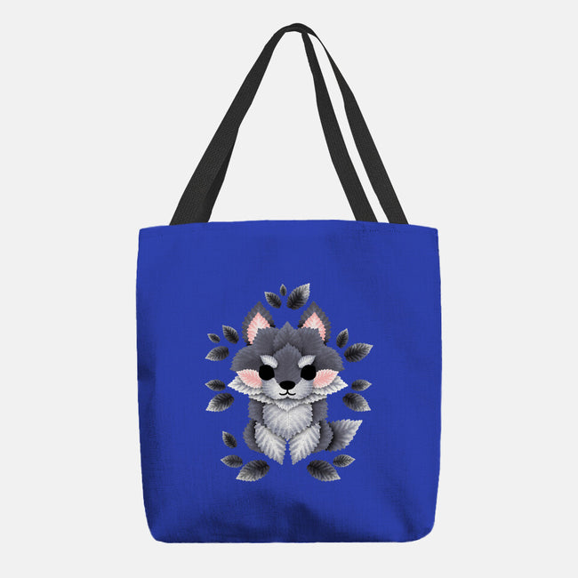 Little Wolf Of Leaves-none basic tote-NemiMakeit