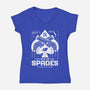 Ace Of Spades-womens v-neck tee-Logozaste