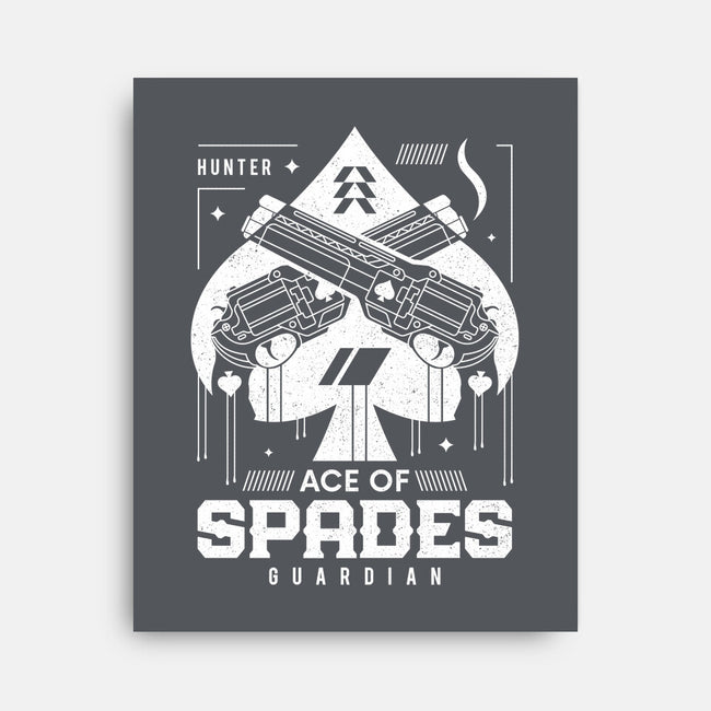 Ace Of Spades-none stretched canvas-Logozaste
