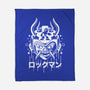 Blue Bomber Oni-none fleece blanket-Logozaste