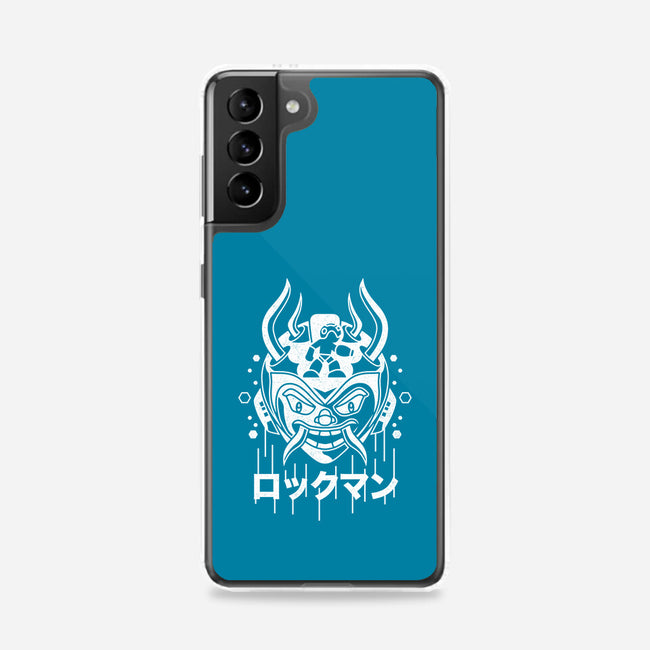 Blue Bomber Oni-samsung snap phone case-Logozaste