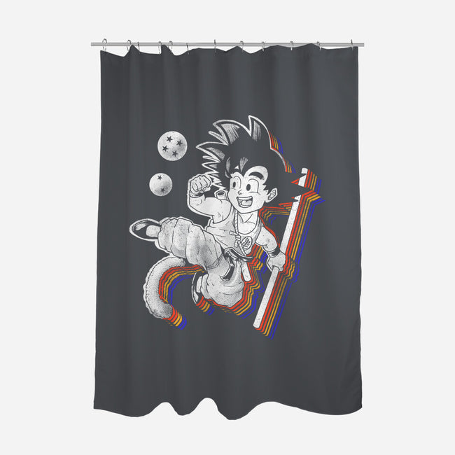 Rainbow Kid-none polyester shower curtain-Arigatees