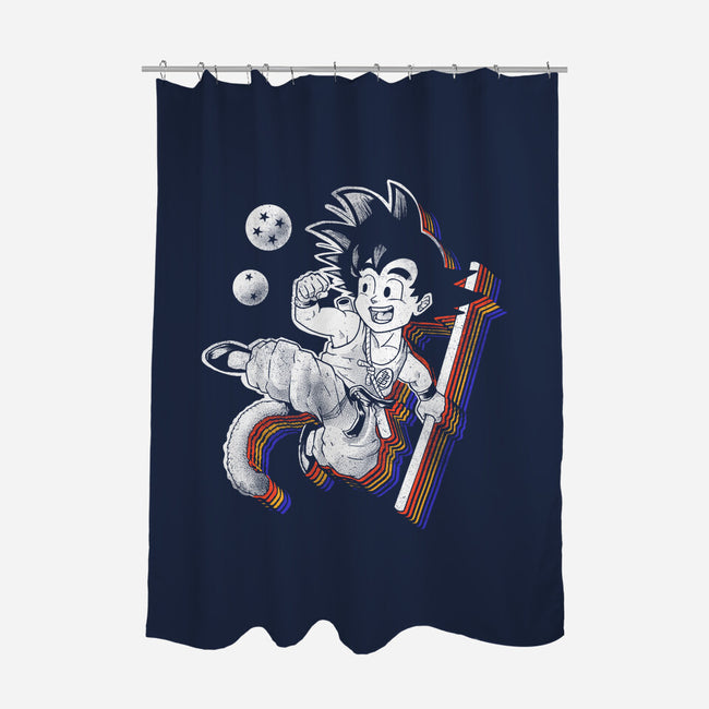 Rainbow Kid-none polyester shower curtain-Arigatees