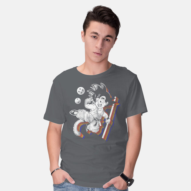 Rainbow Kid-mens basic tee-Arigatees