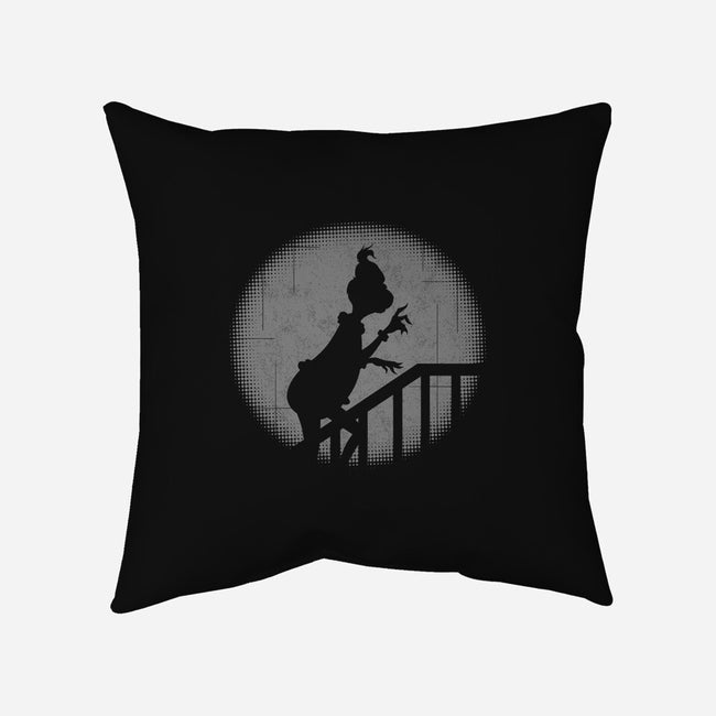 Grinchferatu-none removable cover w insert throw pillow-Boggs Nicolas