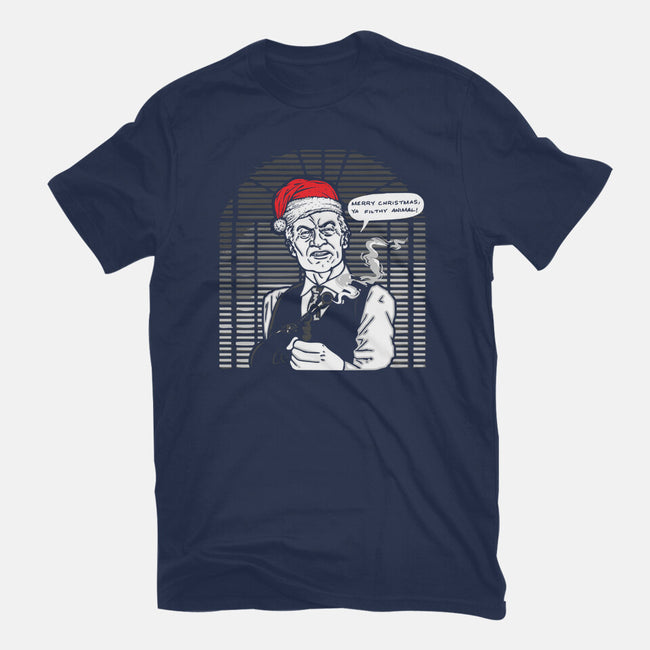 Merry Christmas, Ya Filthy Animal!-womens basic tee-dalethesk8er