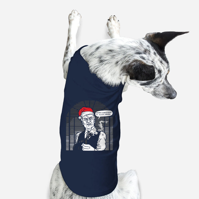 Merry Christmas, Ya Filthy Animal!-dog basic pet tank-dalethesk8er