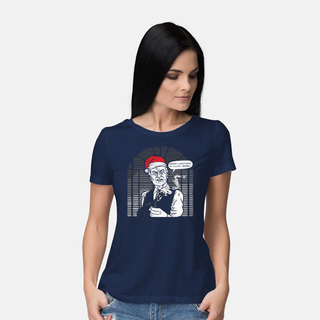 Merry Christmas, Ya Filthy Animal!-womens basic tee-dalethesk8er