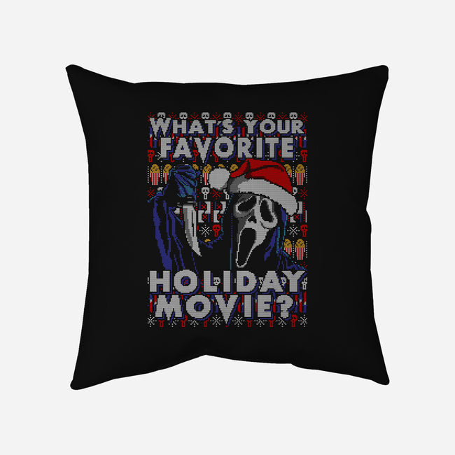 Holiday Scream-none removable cover throw pillow-goodidearyan