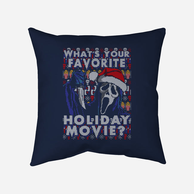 Holiday Scream-none removable cover throw pillow-goodidearyan