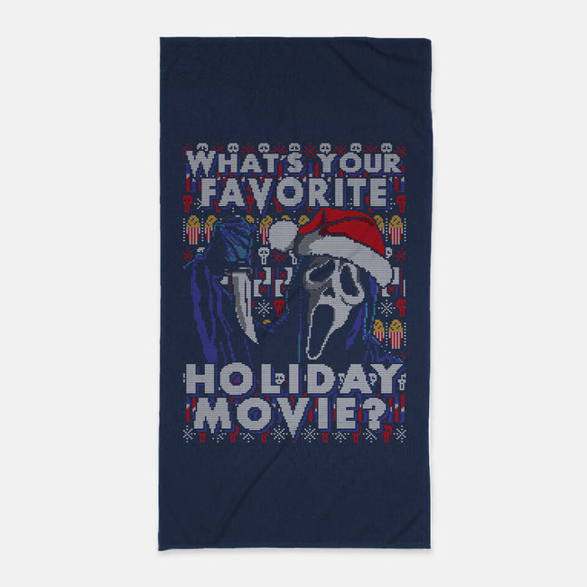Holiday Scream-none beach towel-goodidearyan