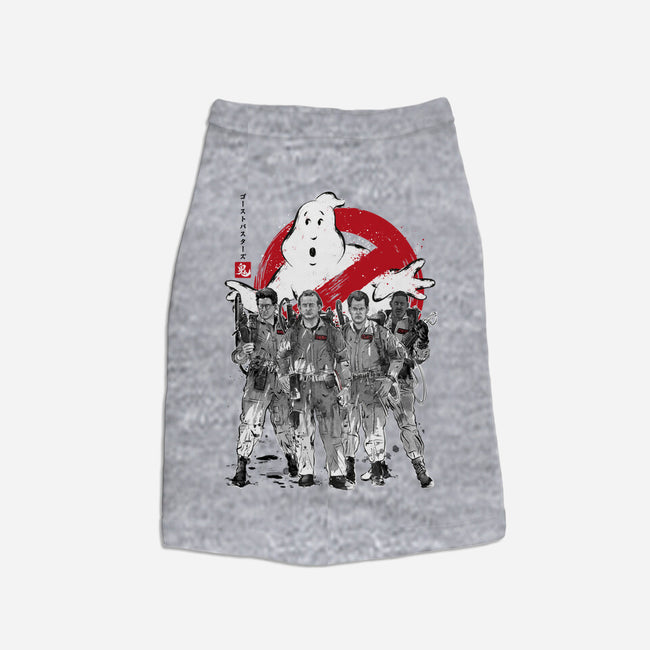 Who You Gonna Call Sumi-E-dog basic pet tank-DrMonekers